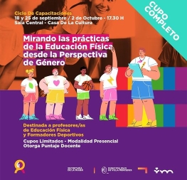🤩🤯 CUPOS LLENOS: completamos la convocatoria para el Ciclo de Capacitaciones “La Educación Física desde la Perspectiva de Género