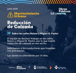 🙌🏻🛣️Información sobre reducción de calzada